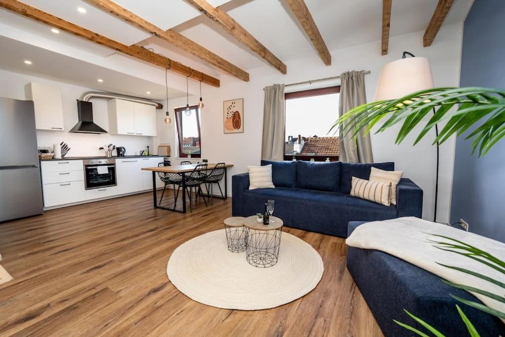 Moderne Maisonette Wohnung Im Fluesseviertel BRE Exterior foto
